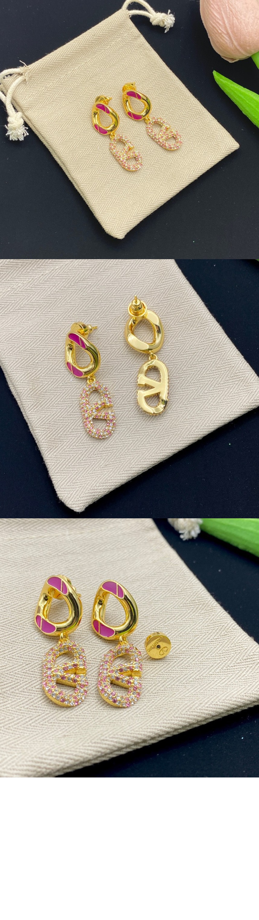 발렌티노 금속 이어링