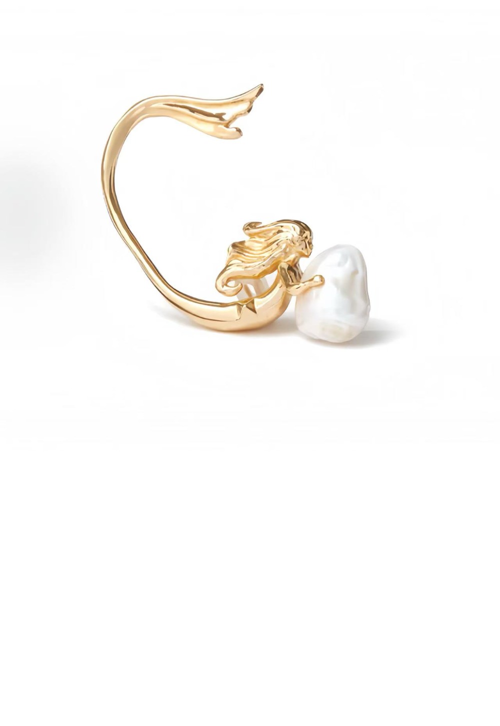 발렌티노 진주 싱글 이어커프