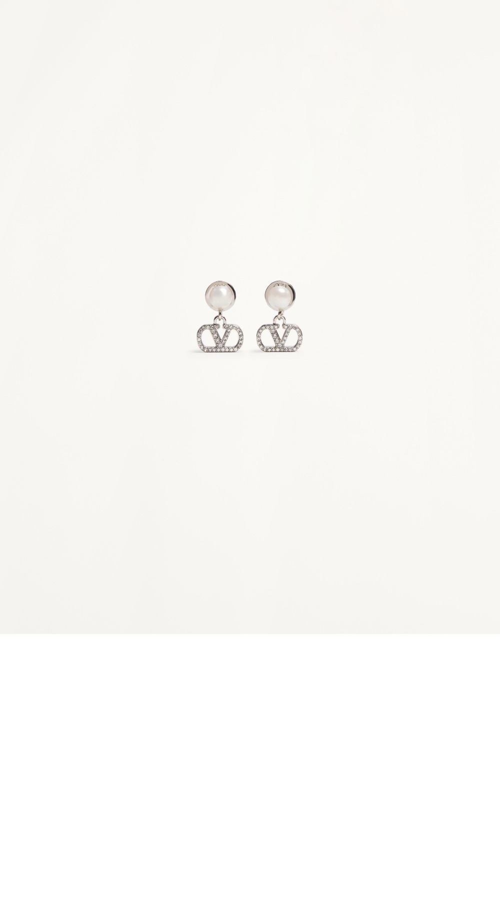 발렌티노 크리스털 장식 VLOGO SIGNATURE 이어링 6W2J0X
