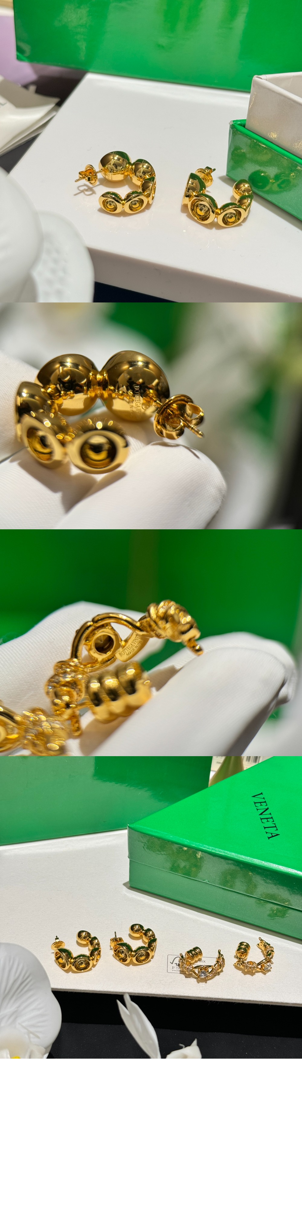 보테가베네타 종지 이어링 775045