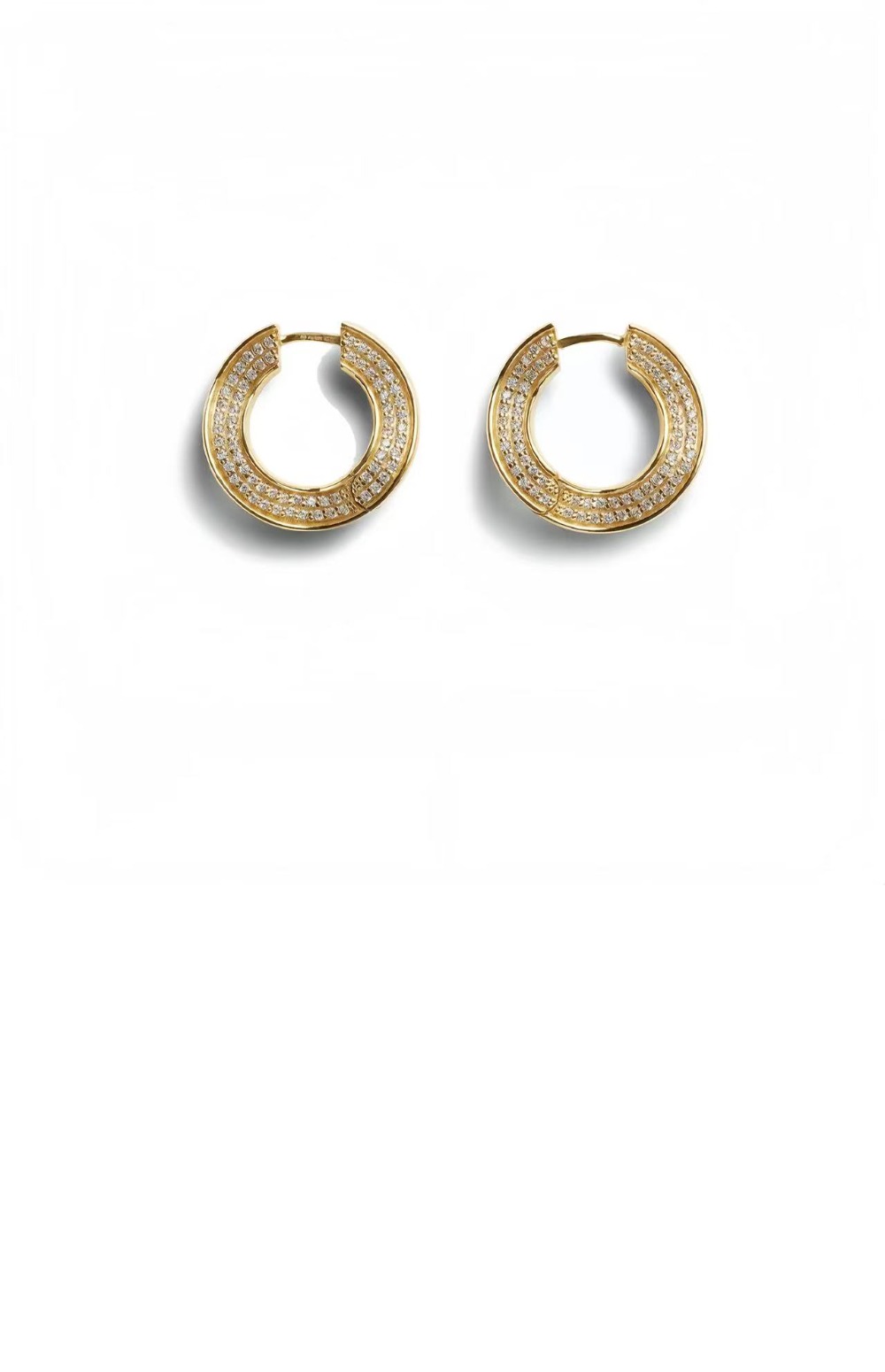 보테가베네타 곡선 이어링 742096