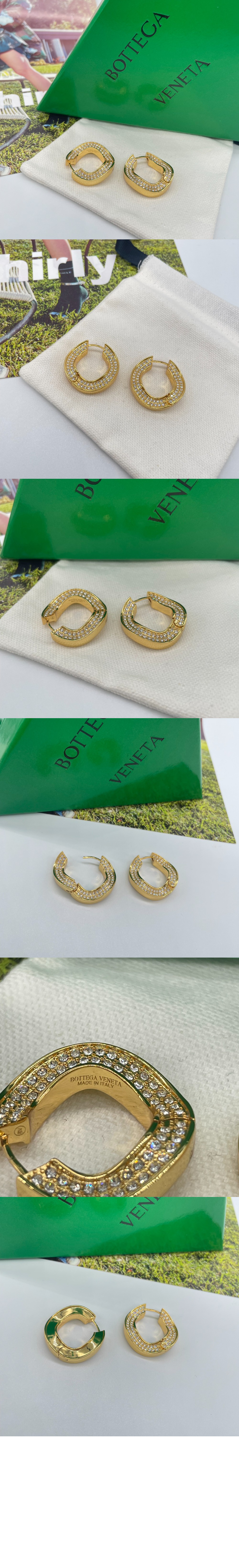 보테가베네타 곡선 이어링 742096