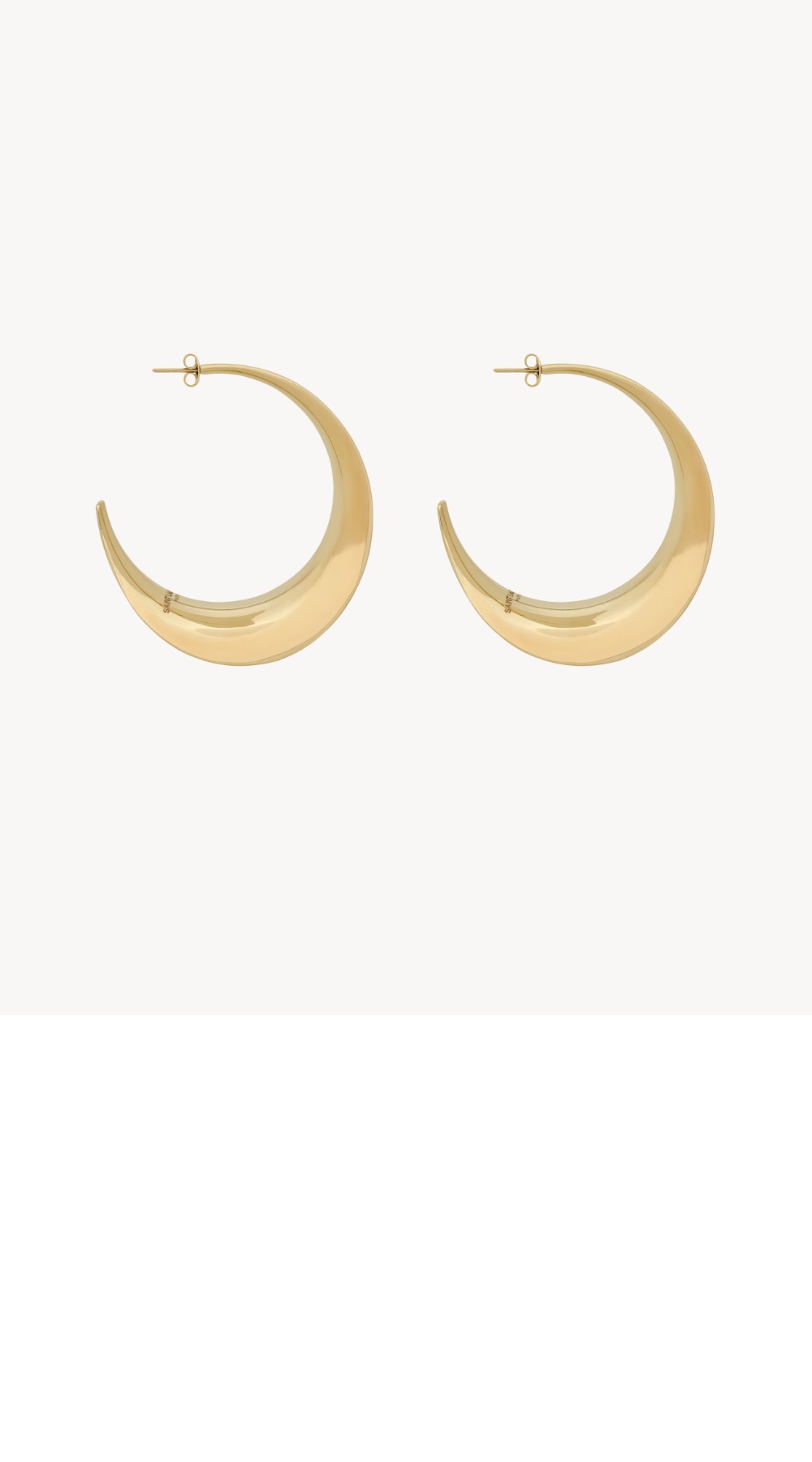 생로랑 메탈 소재의 후프 이어링 787943