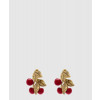 생로랑 에나멜 메탈 체리 이어링 820636