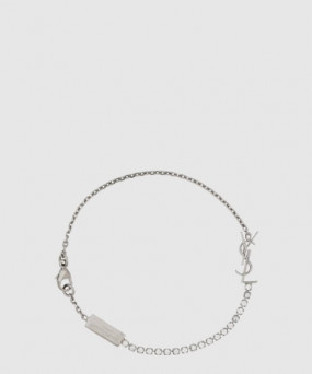 생로랑 메탈 및 라인스톤 소재의 CASSANDRE 참 브레이슬릿 712345