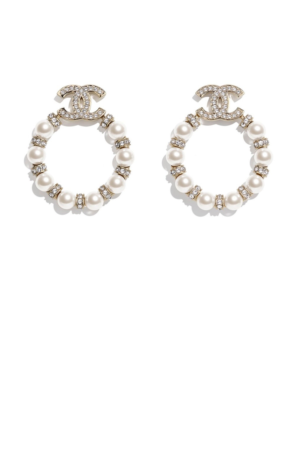 샤넬 CC 진주 귀걸이 AB5627