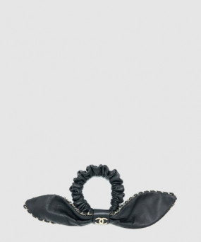 샤넬 CC 레더 헤어슈슈 AA8258