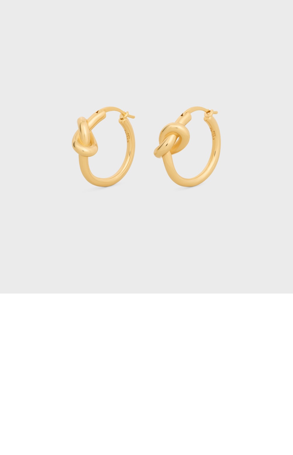 셀린느 스몰 노트 후프 귀걸이 46N556