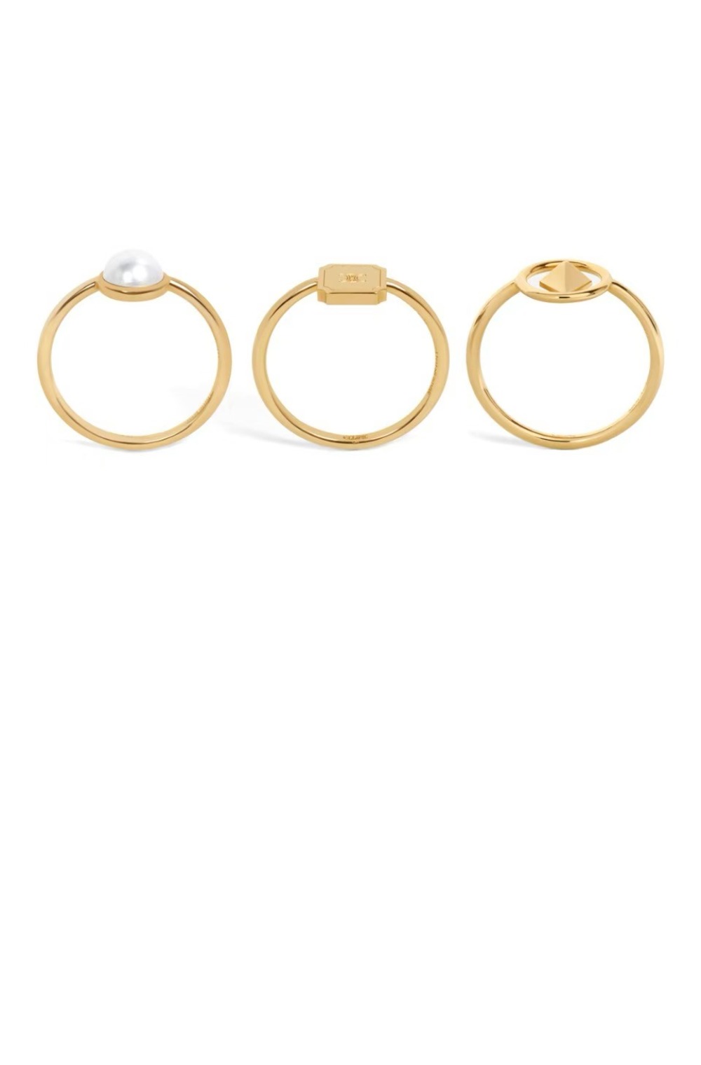 셀린느 분리형 황동 및 레진 진주 반지 460HR6