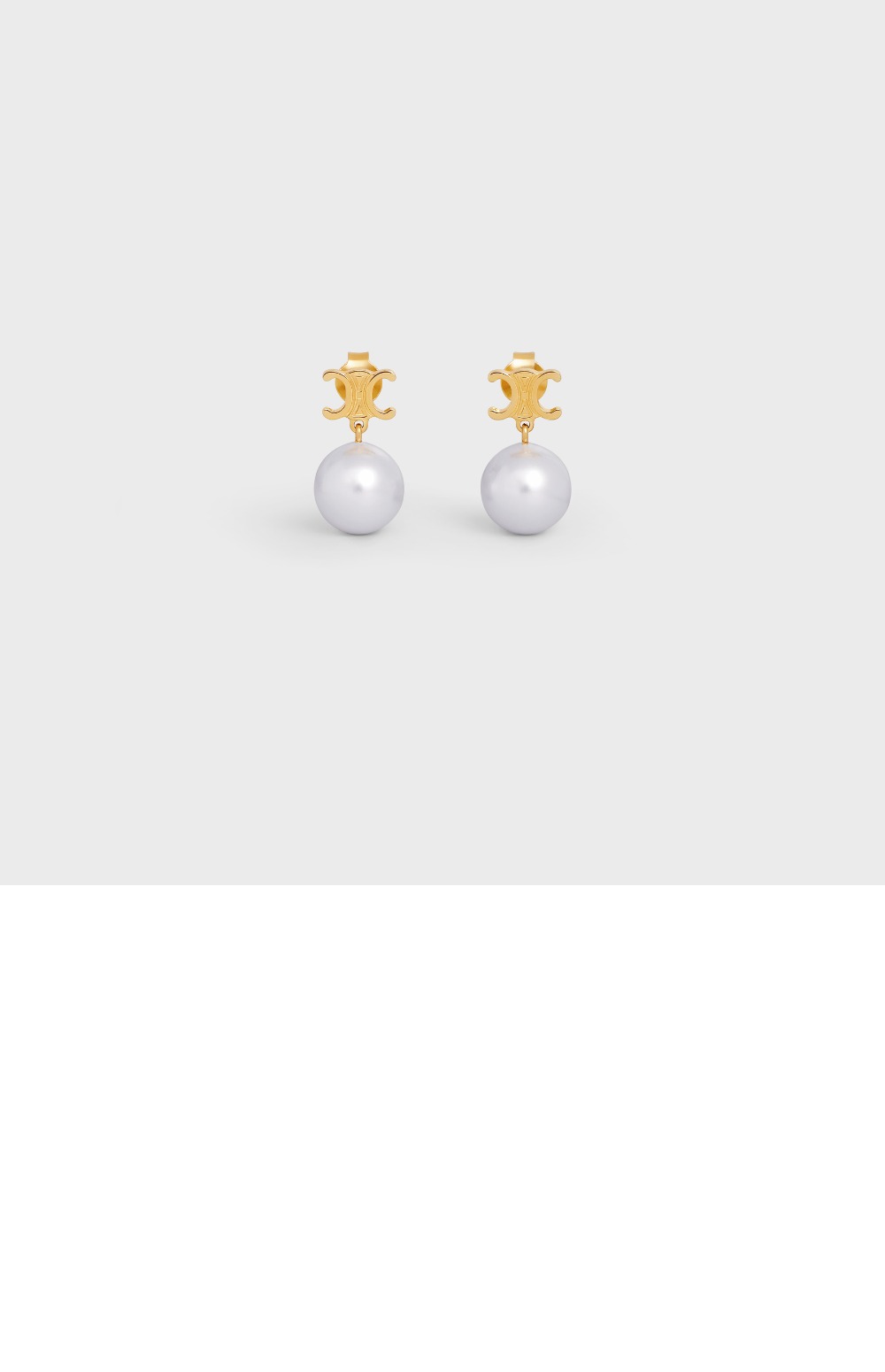셀린느 트리옹프 펄 귀걸이 460TZ6