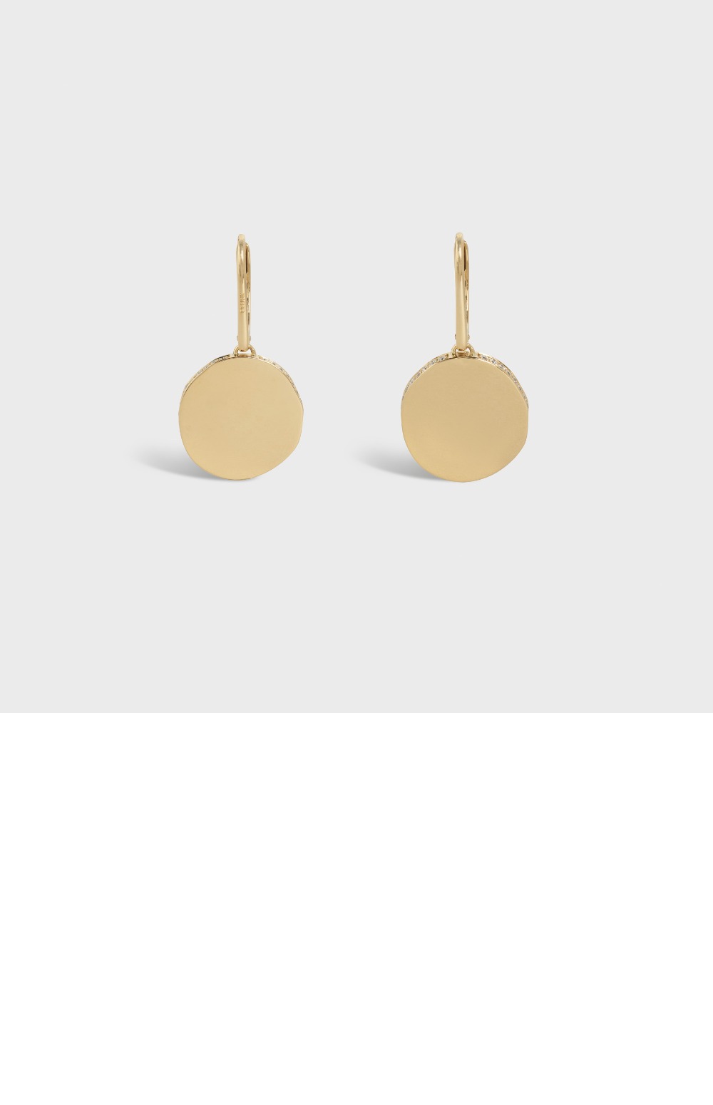 셀린느 메달 귀걸이 골드 다이아몬드 46Q796
