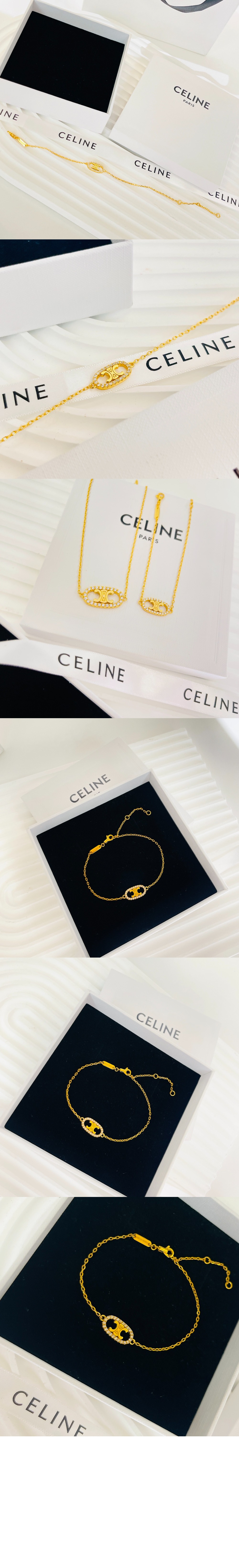 셀린느 마이용 트리옹프 다이아몬드 팔찌 46Y146