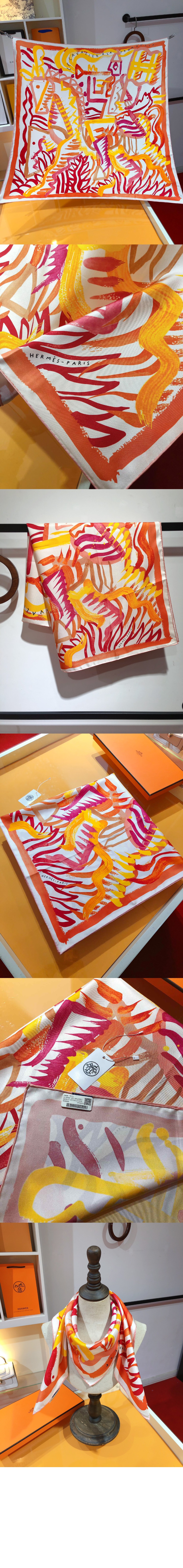 에르메스 Le Cavalier a la Trompette 스카프 90