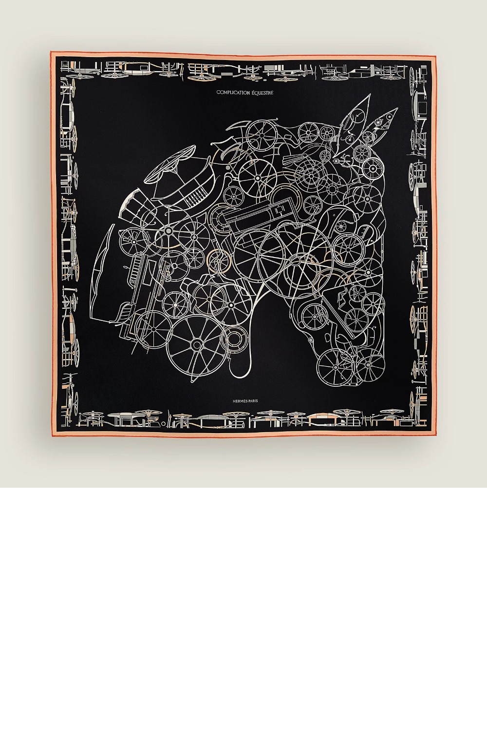 에르메스 Complication Equestre 스카프 90