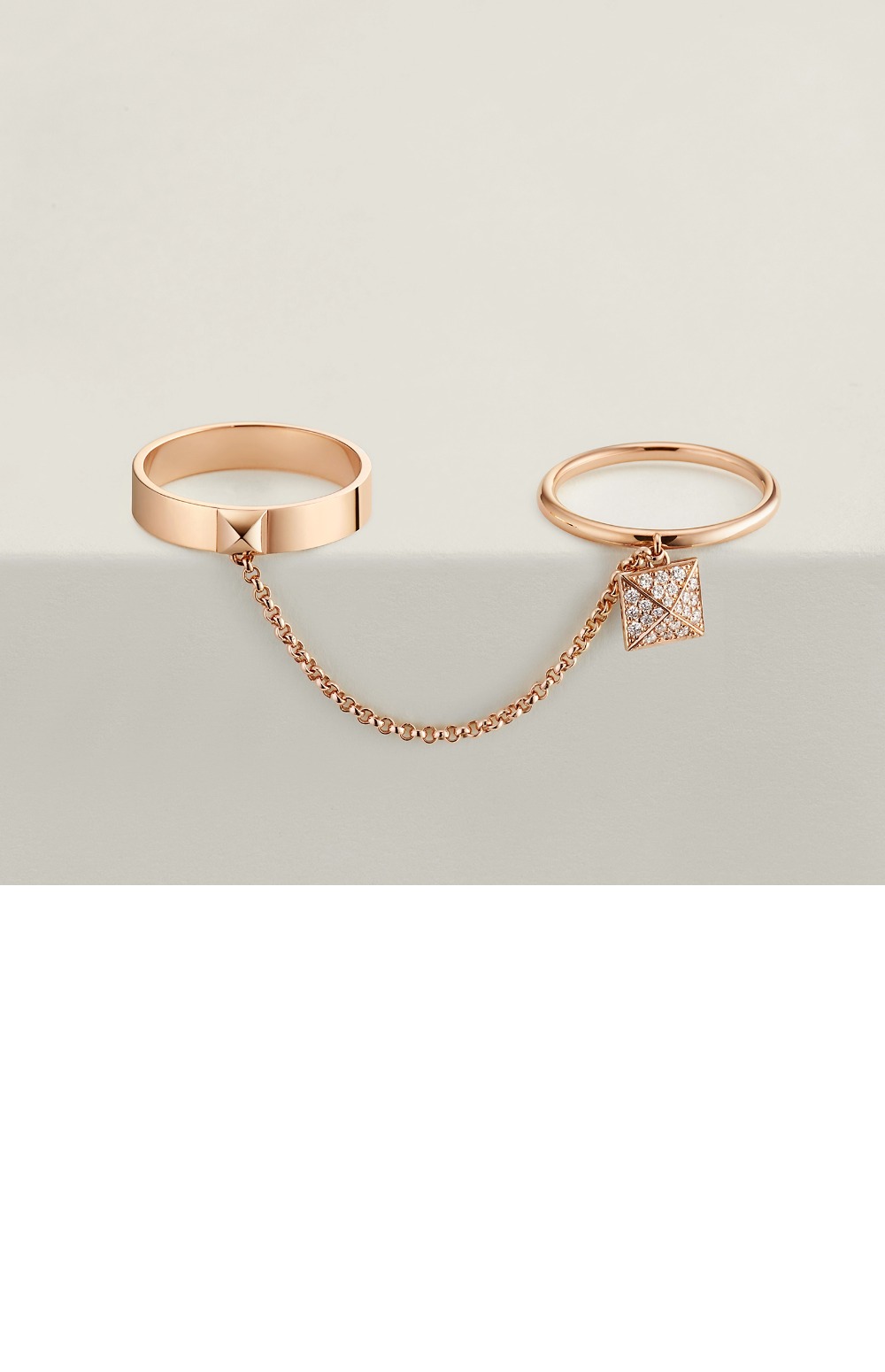 에르메스 Clou d H 더블 링