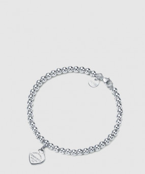 티파니앤코 하트 태그 비드 팔찌