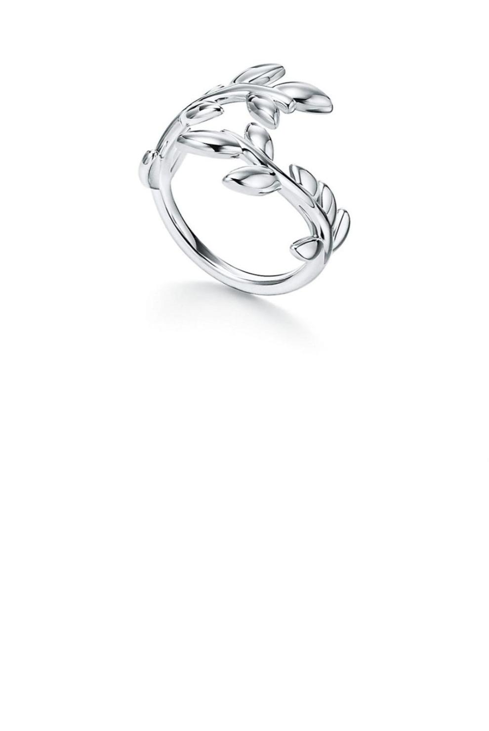 티파니앤코 올리브 리프 바이패스 링