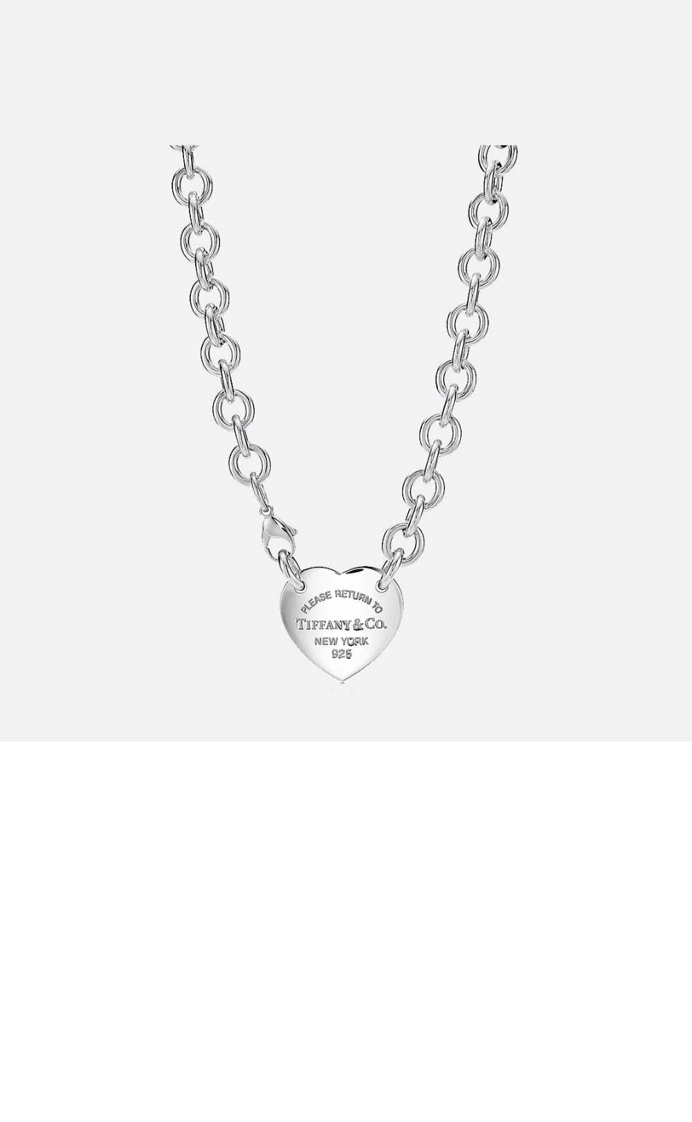 티파니앤코 하트 태그 목걸이