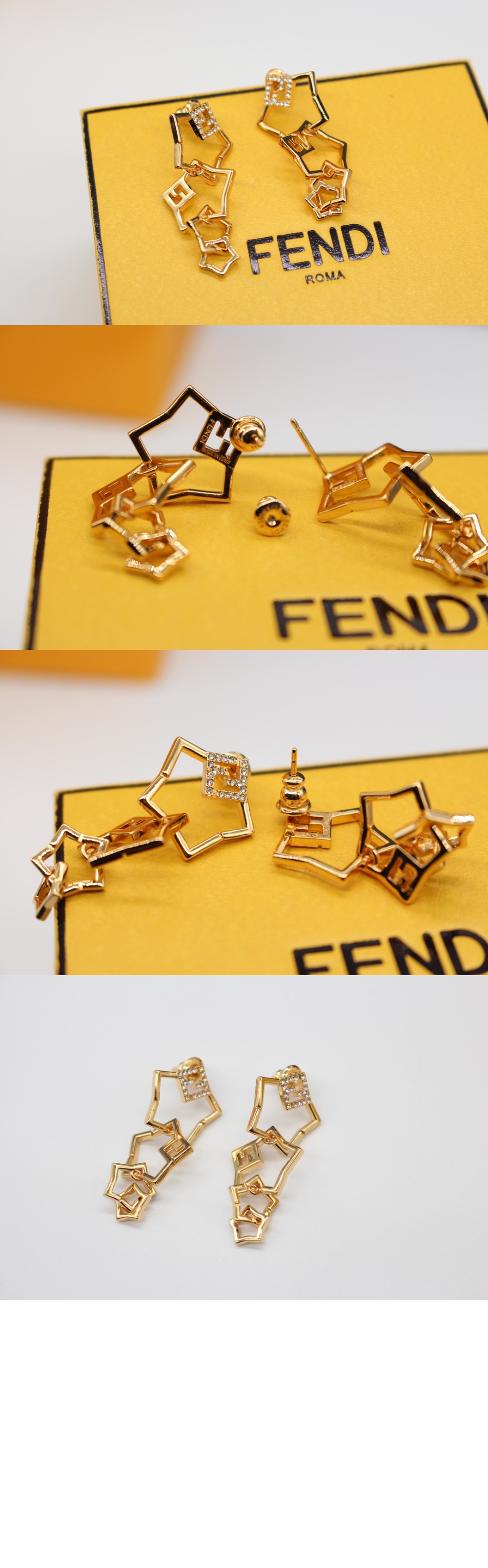 펜디 별모양 이어링 8AK360