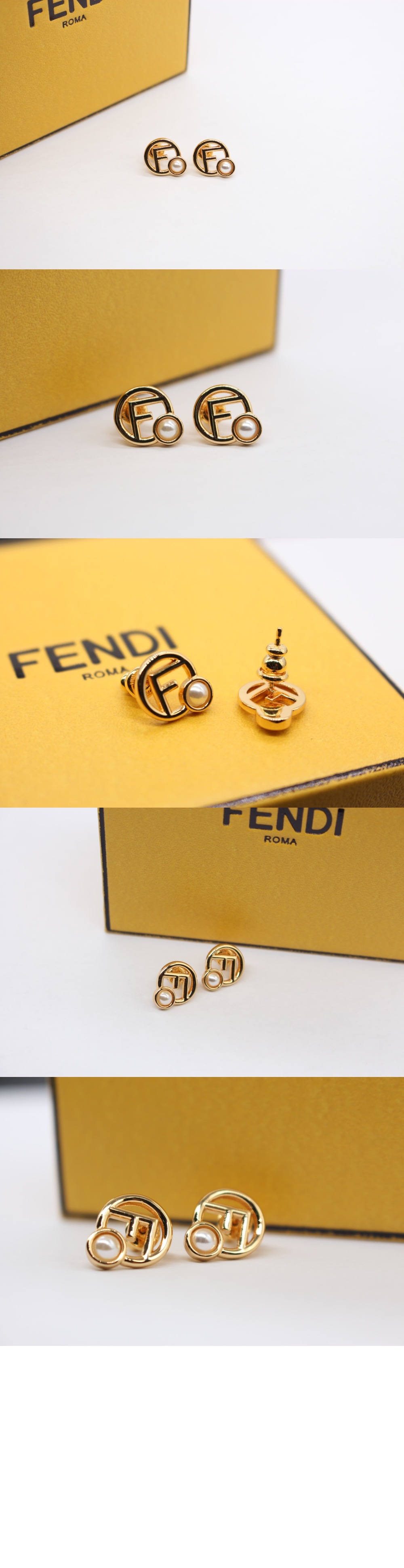 펜디 알파벳 F 이어링 8AK322