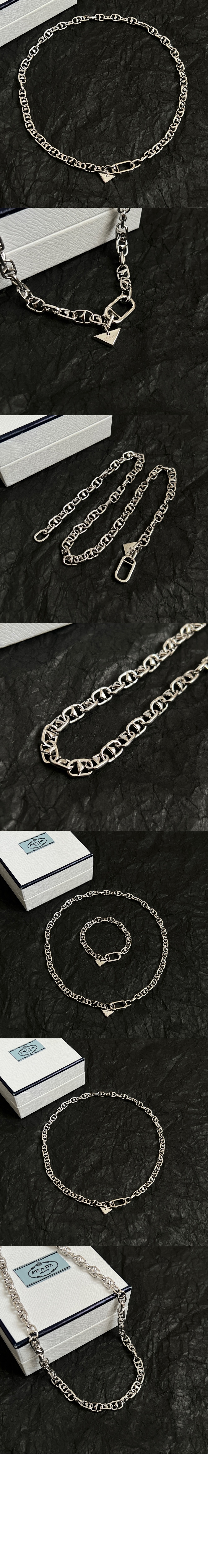 프라다 메탈 목걸이 1IC075