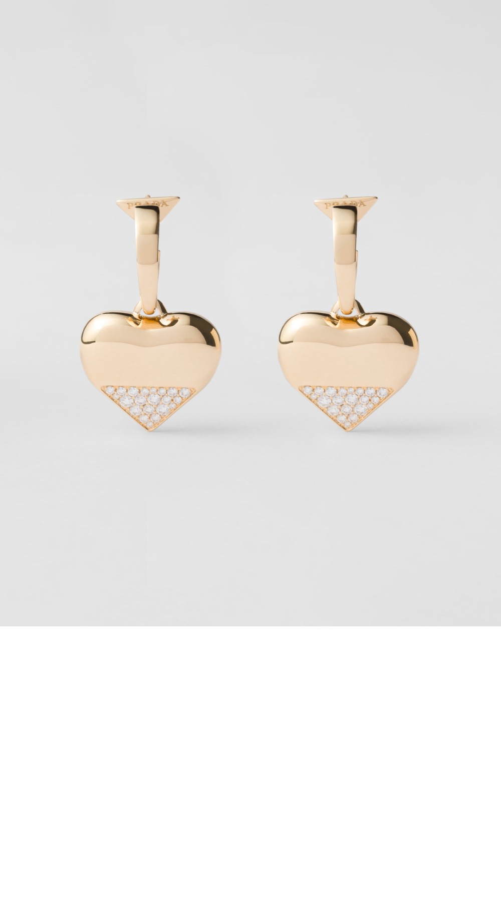 프라다 이터널 골드 펜던트 이어링 1JOA06