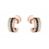 부쉐론 콰트로 미니 후프 이어링 로즈골드