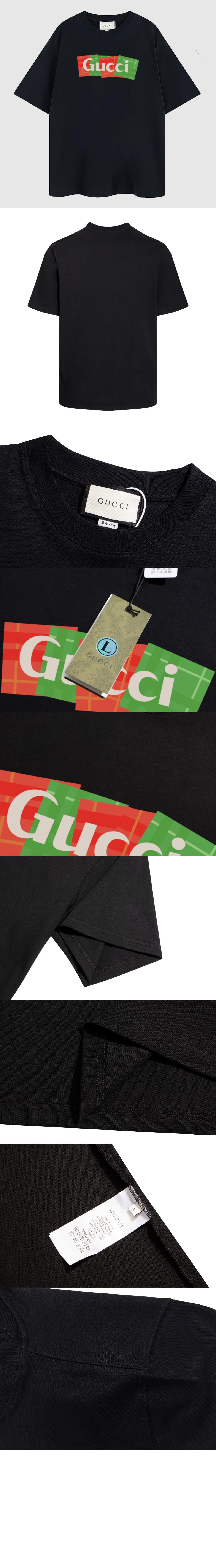 구찌 로고 프린트 반팔