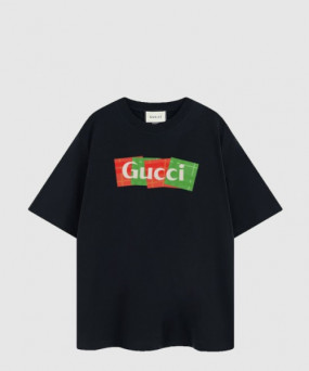 구찌 로고 프린트 반팔