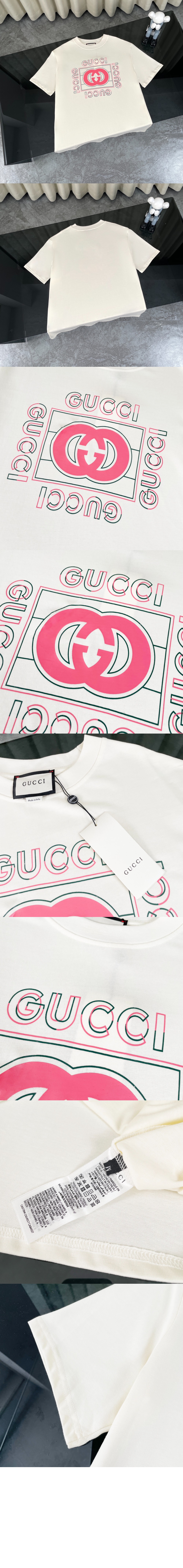 구찌 로고 프린트 반팔