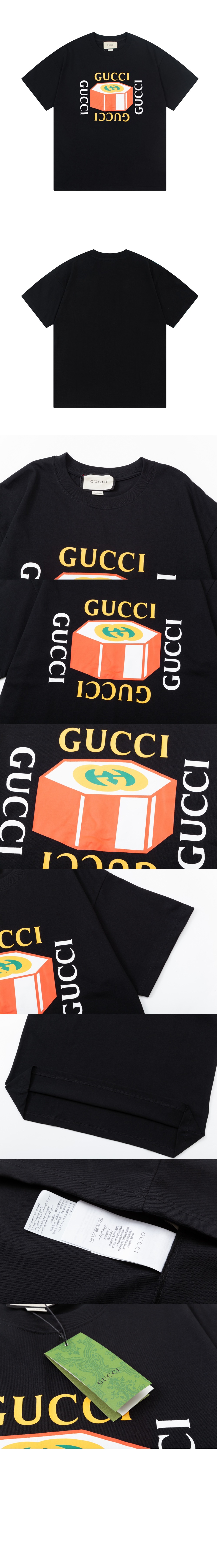 구찌 로고 프린트 반팔