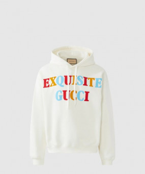 구찌 로고 후드 긴팔