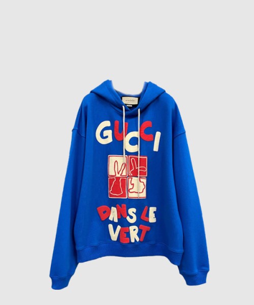 구찌 로고 후드 긴팔