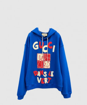 구찌 로고 후드 긴팔