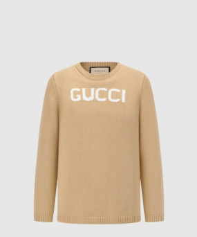 구찌 로고 니트 톱