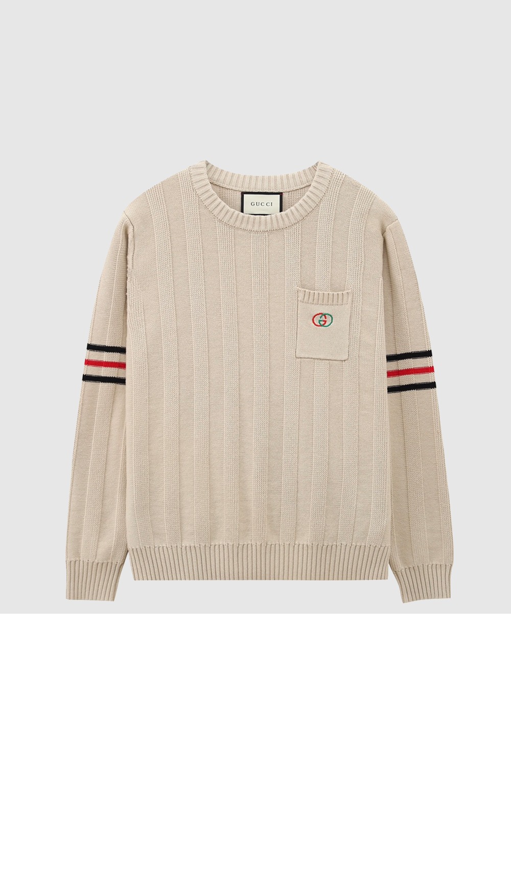 구찌 로고 니트 톱