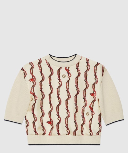 구찌 니트 크롭