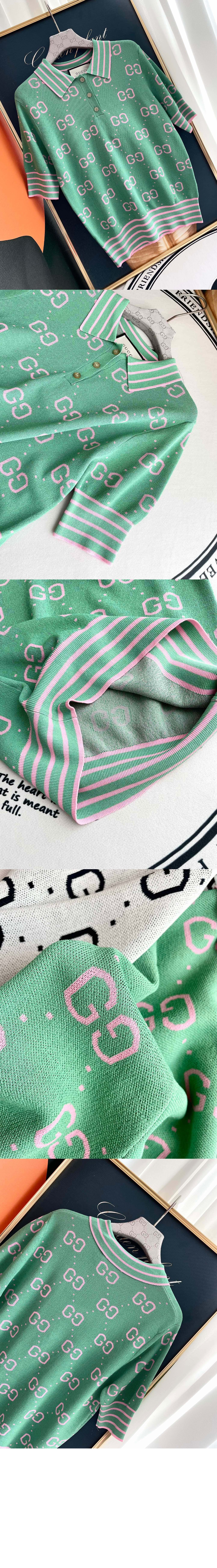 구찌 니트 크롭