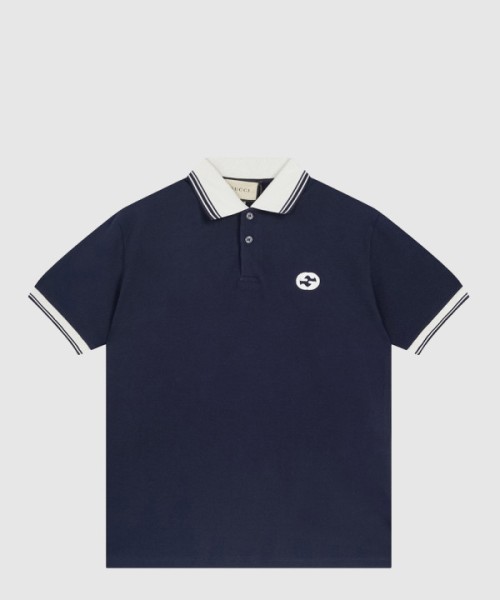 구찌 면 폴로 셔츠