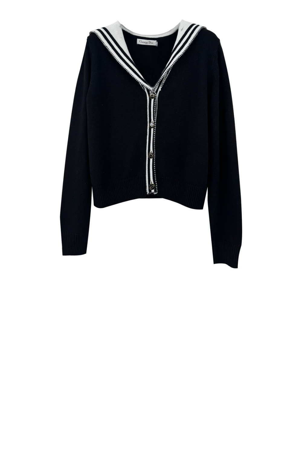 디올 프린트 니트 톱