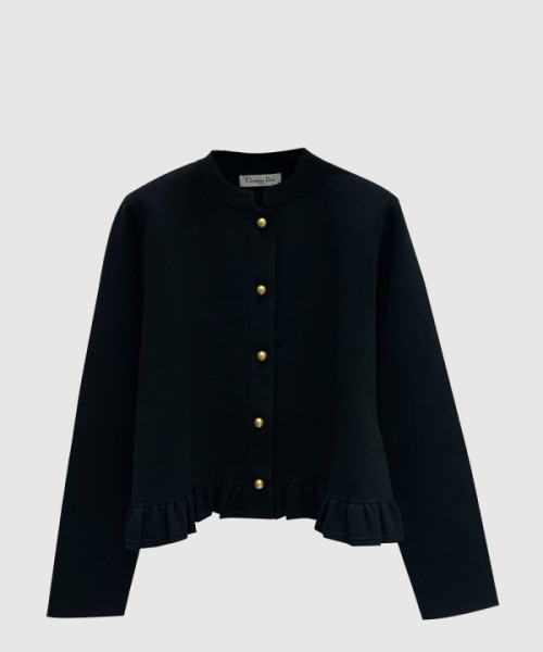 디올 프린트 니트 톱