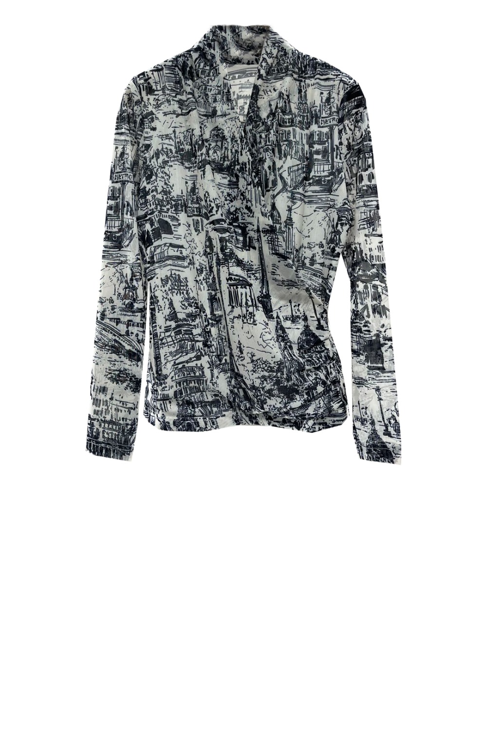 디올 로고 니트 상의