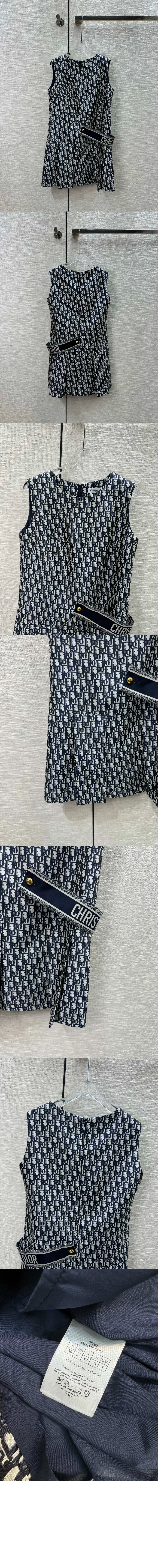 디올 플라워 프린트 원피스