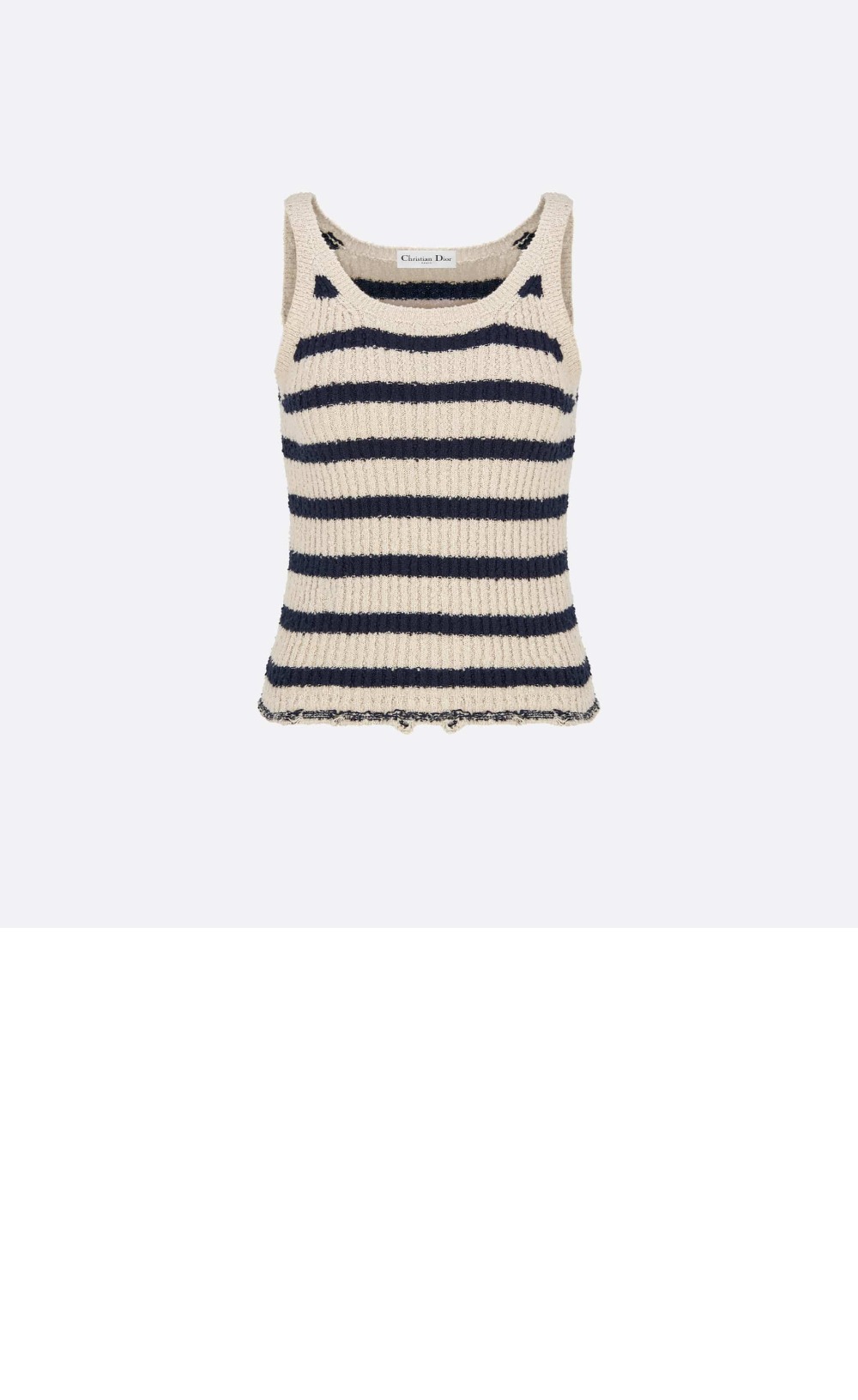 디올 프린트 니트 톱