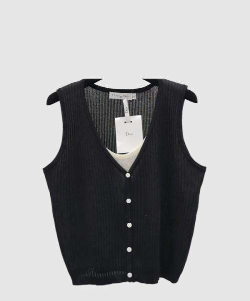 디올 로고 프린트 반팔