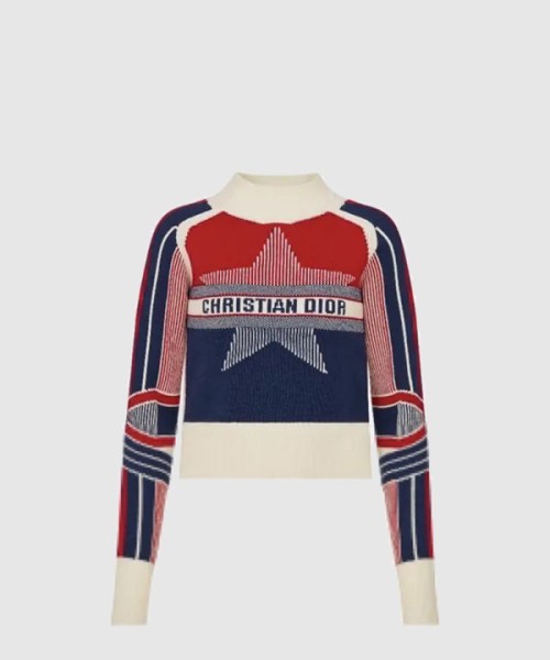 디올 플라워 코튼 톱