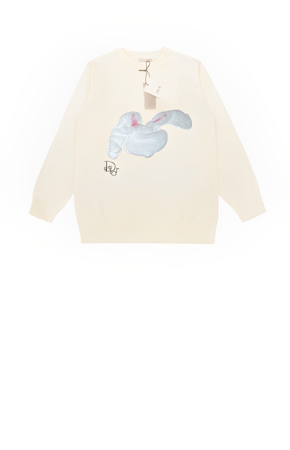 디올 로고 니트 톱