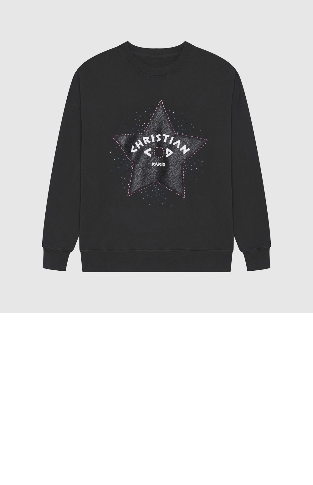 디올 로고 프린트 긴팔