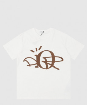 디올 로고 프린트 반팔