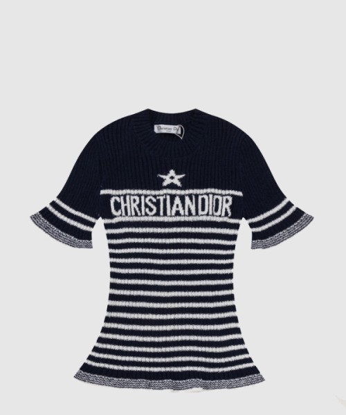 디올 니트 반팔 톱